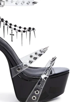 Widow Platforms|Heels*Holy Revelation Platform Heels - Spiked