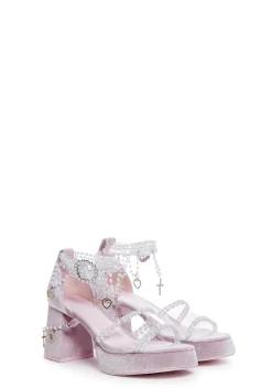 Sugar Thrillz Sandals*Holy Revelation Platform Sandals - Pink