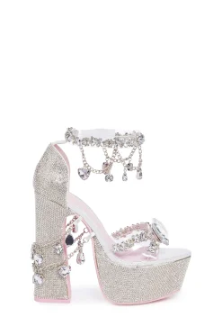 Sugar Thrillz Platforms|Heels*Holy Revelation Platform Heels - Bling