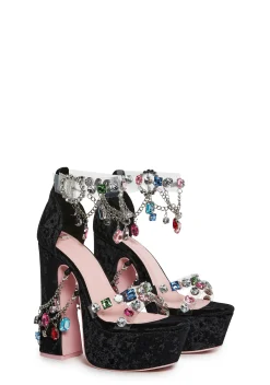 Sugar Thrillz Platforms|Heels*Holy Revelation Platform Heels - Gem