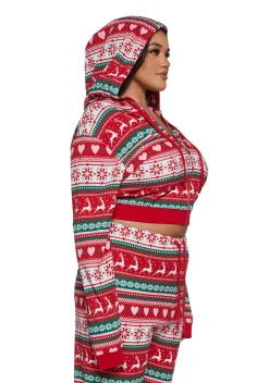 Sugar Thrillz Outerwear|Sweatshirts & Hoodies*Home For The Holidays Zip-Up Hoodie