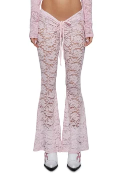 Sugar Thrillz Bottoms|Pants*Honey Whip V-Cut Lace Bell Bottoms