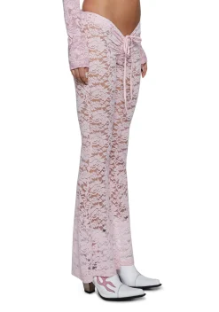 Sugar Thrillz Bottoms|Pants*Honey Whip V-Cut Lace Bell Bottoms