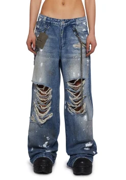 Current Mood Bottoms|Pants*Hot Reputation Wide Leg Jeans