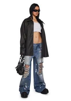 Current Mood Bottoms|Pants*Hot Reputation Wide Leg Jeans