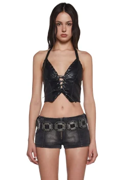 Current Mood Tops|Plus*Huntress Vibes Halter Top