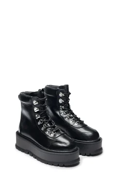 Koi Footwear Boots|Platforms*Hydra All Black Matrix Platform Boots
