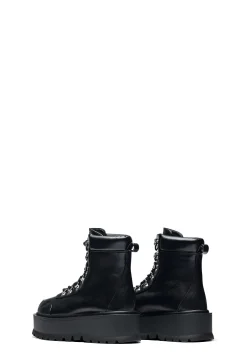 Koi Footwear Boots|Platforms*Hydra All Black Matrix Platform Boots