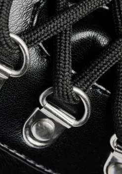 Koi Footwear Boots|Platforms*Hydra All Black Matrix Platform Boots