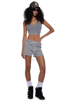 x_AEllen Matching Sets*Hypnotic Sound Shorts Set