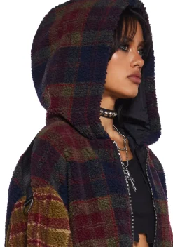Current Mood Outerwear|Sweatshirts & Hoodies*I Don’t Care Hooded Sherpa Jacket