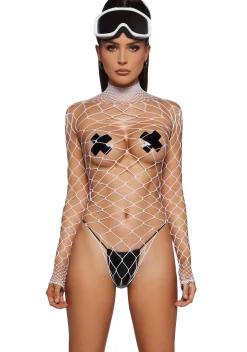 x_Leg Avenue Lingerie*Ice The Damned Fishnet Bodysuit