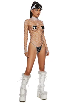 x_Leg Avenue Lingerie*Ice The Damned Fishnet Bodysuit