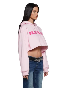 Playboy by Dolls Kill Outerwear|Sweatshirts & Hoodies*Iconic Heartthrob Cropped Hoodie