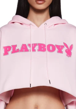 Playboy by Dolls Kill Outerwear|Sweatshirts & Hoodies*Iconic Heartthrob Cropped Hoodie