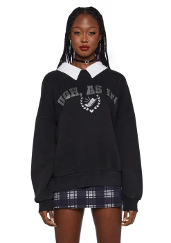 Dolls Kill x Clueless Outerwear|Sweatshirts & Hoodies*I'll Call You Rhinestone Sweatshirt