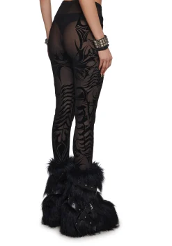Widow Bottoms*Ill Fated Love Mesh Leggings