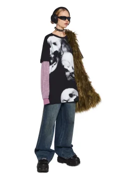 Current Mood Tops|Plus*Illusive Hallucinations Long Sleeve Top