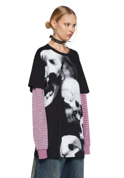 Current Mood Tops|Plus*Illusive Hallucinations Long Sleeve Top