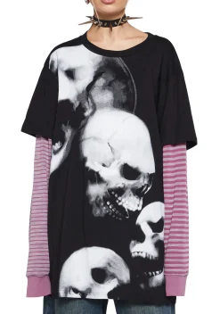Current Mood Tops|Plus*Illusive Hallucinations Long Sleeve Top