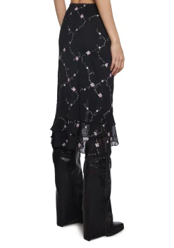 Widow Bottoms|Skirts*I’m Baby Ruffled Midi Skirt