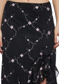 Widow Bottoms|Skirts*I’m Baby Ruffled Midi Skirt
