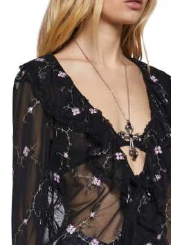 Widow Bottoms|Skirts*I’m Baby Ruffled Midi Skirt