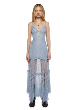Current Mood Dresses|Plus*Imagined West Maxi Dress - Blue