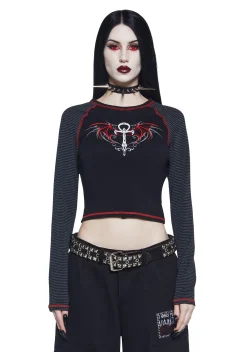 Widow Tops|Plus*Immortal Living Long Sleeve Tee