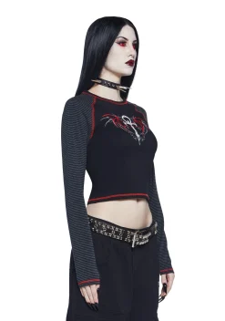 Widow Tops|Plus*Immortal Living Long Sleeve Tee