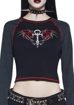 Widow Tops|Plus*Immortal Living Long Sleeve Tee