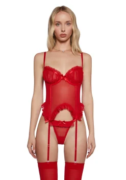 Sugar Thrillz Lingerie*In Lust Mesh Lingerie Set