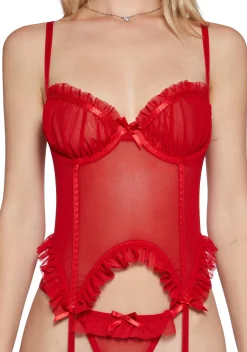 Sugar Thrillz Lingerie*In Lust Mesh Lingerie Set