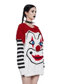 Trickz N' Treatz Tops*In Stitches Oversized Sweater