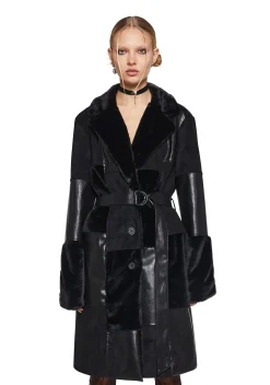 Current Mood Outerwear|Plus*In The Twilight Faux Fur Coat