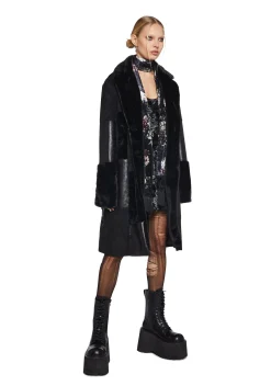 Current Mood Outerwear|Plus*In The Twilight Faux Fur Coat