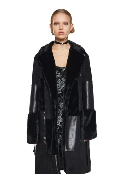 Current Mood Outerwear|Plus*In The Twilight Faux Fur Coat