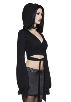Widow Tops|Plus*In Your Dark Dreams Wrap Top