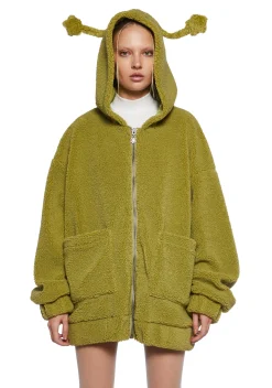 dELiA*s by Dolls Kill Outerwear|Sweatshirts & Hoodies*In Your Orbit Hooded Sherpa Jacket