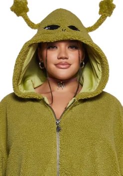 dELiA*s by Dolls Kill Outerwear|Sweatshirts & Hoodies*In Your Orbit Hooded Sherpa Jacket
