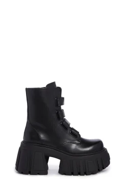 Club Exx Boots|Platforms*Interstellar Wave Platform Boots - Black