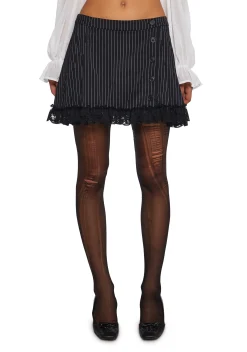 dELiA*s by Dolls Kill Bottoms|Skirts*It’s Been Real Pinstripe Mini Skirt