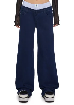 dELiA*s by Dolls Kill Bottoms|Pants*It’s So Over Boxer Wide Leg Jeans