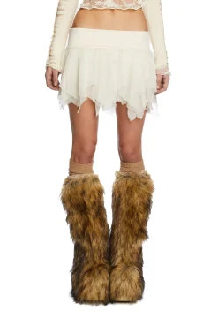 Current Mood Bottoms|Skirts*Ivory Tiny Treasures Mini Skort