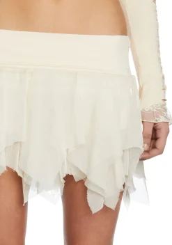 Current Mood Bottoms|Skirts*Ivory Tiny Treasures Mini Skort