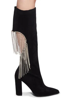 Lemon Drop by Privileged Boots*Jacqueline Heeled Boots - Black