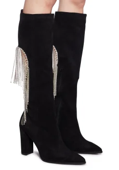 Lemon Drop by Privileged Boots*Jacqueline Heeled Boots - Black