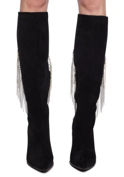 Lemon Drop by Privileged Boots*Jacqueline Heeled Boots - Black