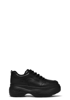 Koi Footwear Platforms|Sneakers*Jennie Striker Chunky Bubble Trainers - Black