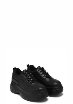 Koi Footwear Platforms|Sneakers*Jennie Striker Chunky Bubble Trainers - Black